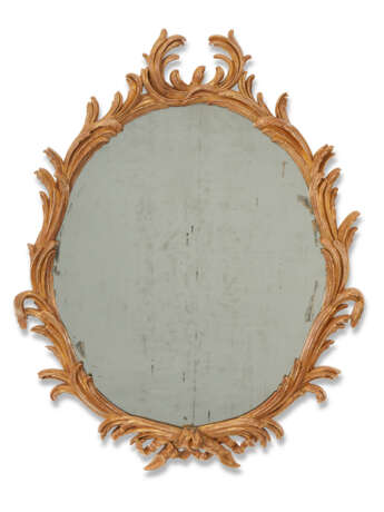 A PAIR OF GEORGE III STYLE GILTWOOD MIRRORS - Foto 5