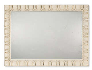 A NORTH EUROPEAN WHITE-PAINTED ARCHITECTURAL MIRROR