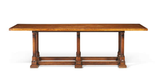AN ENGLISH GOTHIC-REVIVAL OAK REFECTORY TABLE - Foto 3