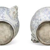 A PAIR OF FRENCH WHITE AND BLUE-PAINTED CAST-IRON JARDINIERES - photo 6