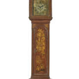 A GEORGE III SCARLET, GILT, AND POLYCHROME-JAPANNED LONG-CASE CLOCK - photo 1