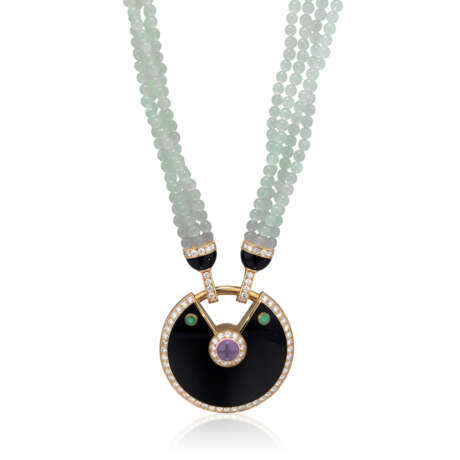 CARTIER MULTI-GEM 'AMULETTE DE CARTIER' PENDENT NECKLACE - Foto 4