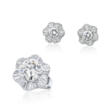 SET OF DIAMOND EARRINGS AND RING - Auktionsarchiv