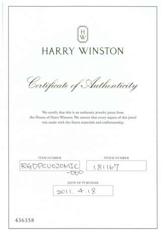 HARRY WINSTON DIAMOND RING - photo 5
