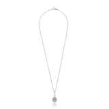 COLOURED DIAMOND AND DIAMOND PENDENT NECKLACE - photo 2