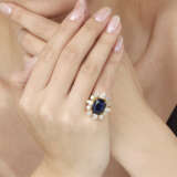 FRED SAPPHIRE AND DIAMOND RING - photo 3
