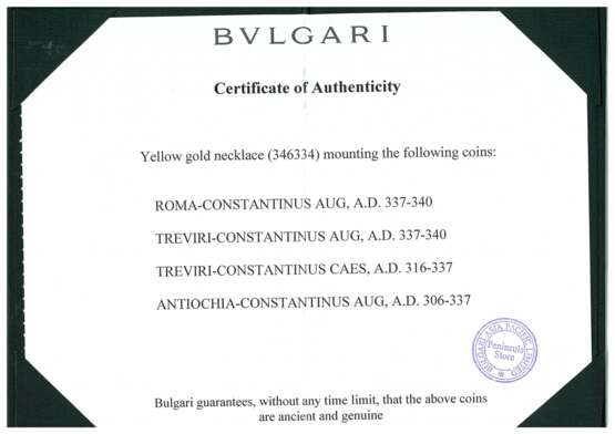 BULGARI ANCIENT COIN AND GOLD 'MONETE' NECKLACE - Foto 6