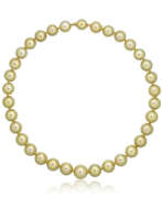 Cultured pearl. NO RESERVE - CULTURED PEARL AND DIAMOND NECKLACE