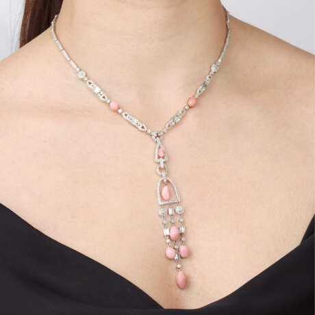 CONCH PEARL AND DIAMOND NECKLACE - photo 5