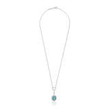 DAVID MORRIS OPAL AND DIAMOND NECKLACE AND EARRINGS - photo 2