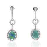 DAVID MORRIS OPAL AND DIAMOND NECKLACE AND EARRINGS - фото 6