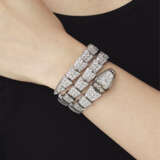 BULGARI DIAMOND AND MOTHER-OF-PEARL 'SERPENTI' WRISTWATCH - фото 4