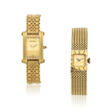 HERMÈS AND VACHERON CONSTANTIN GOLD WRISTWATCH; TOGETHER WITH A BOUCHERON DIAMOND AND GOLD WRISTWATCH - Auktionsarchiv