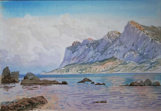 Ласпи Paper Watercolor Realism Landscape painting Russia 2005 - photo 1