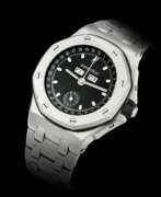 Адемар Пиге. AUDEMARS PIGUET, LIMITED EDITION OF 97 PIECES AND MADE TO COMMEMORATE THE 1997 HANDOVER OF HONG KONG, TRIPLE CALENDAR ROYAL OAK OFFSHORE