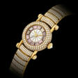 CARTIER, GOLD AND DIAMOND-SET DIABOLO WITH MOTHER-OF-PEARL DIAL - Archives des enchères