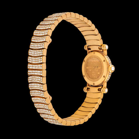 CARTIER, GOLD AND DIAMOND-SET DIABOLO WITH MOTHER-OF-PEARL DIAL - Foto 2