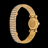 CARTIER, GOLD AND DIAMOND-SET DIABOLO WITH MOTHER-OF-PEARL DIAL - фото 2