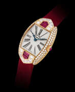 Or rose. FRANCK MULLER, DIAMOND AND RUBY-SET LADY'S WRISTWATCH 
