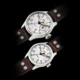 IWC, A SET OF TWO PILOT'S WRISTWATCHES: BIG PILOT'S "FATHER" EDITION (REF. 500413) AND PILOT'S MARK XVI "SON" EDITION (REF. 325512) - Foto 1