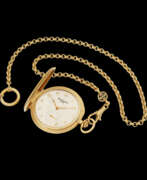 Pocket watch. PATEK PHILIPPE, HUNTER-CASE POCKET WATCH WITH BERGUET NUMERALS, REF. 980R-001
