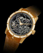 Or rose. ROGER DUBUIS, PINK GOLD AND BAGUETTE CUT DIAMOND-SET EXCALIBUR