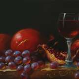 Натюрморт с гранатами Canvas on the subframe Oil Classical Realism Still life Russia 2024 - photo 2