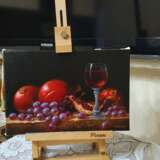 Натюрморт с гранатами Canvas on the subframe Oil Classical Realism Still life Russia 2024 - photo 4