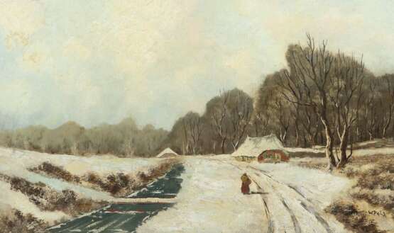 Pals, W. Maler des 20. Jh.. ''Winterlandschaft'', Ansicht ei… - photo 1