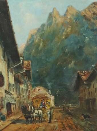 Schweitzer, Alfred 1882 - 1960, deutscher Maler. ''Ankunft d… - photo 1