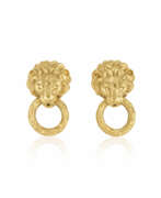 Earrings. VAN CLEEF & ARPELS GOLD LION EARRINGS
