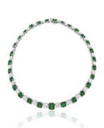 Carvin French Jewelers. CARVIN FRENCH EMERALD AND DIAMOND NECKLACE