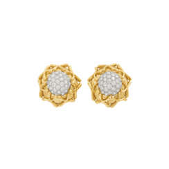 NO RESERVE | TIFFANY & CO., JEAN SCHLUMBERGER DIAMOND AND GOLD EARRINGS