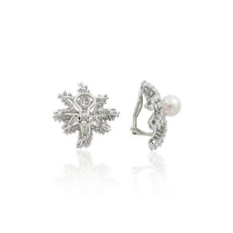 NO RESERVE | TIFFANY & CO. SET OF CULTURED PEARL AND DIAMOND ‘FIREWORKS’ JEWELRY - Foto 5