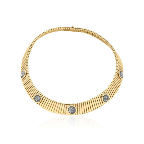 BULGARI COIN AND GOLD 'MONETE' TUBOGAS NECKLACE - photo 1