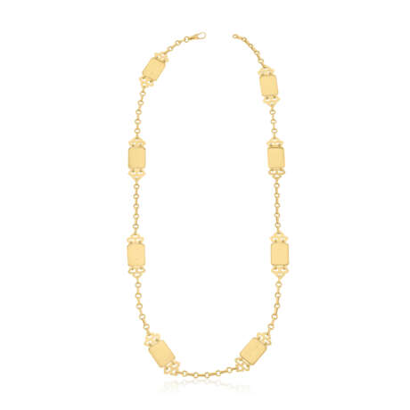 CARTIER CORAL AND MOTHER-OF-PEARL LONGCHAIN NECKLACE - фото 5