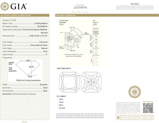 COLORED DIAMOND AND DIAMOND RING - фото 3