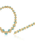 Бирюза. TIFFANY & CO. SET OF TURQUOISE AND GOLD JEWELRY