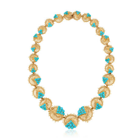 TIFFANY & CO. SET OF TURQUOISE AND GOLD JEWELRY - фото 3