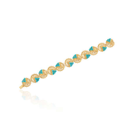 TIFFANY & CO. SET OF TURQUOISE AND GOLD JEWELRY - фото 5
