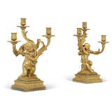 A PAIR OF FRENCH ORMOLU TWO-BRANCH CANDELABRA - photo 2