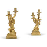 A PAIR OF FRENCH ORMOLU TWO-BRANCH CANDELABRA - фото 5