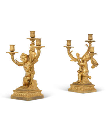 A PAIR OF FRENCH ORMOLU TWO-BRANCH CANDELABRA - photo 6