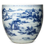 A LARGE CHINESE BLUE AND WHITE PORCELAIN JARDINI&#200;RE - photo 2