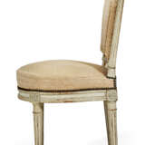 A SET OF TEN LOUIS XVI GRAY-PAINTED DINING CHAIRS - photo 4