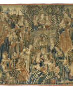 Wool. A FRANCO-FLEMISH TAPESTRY FRAGMENT