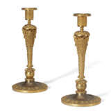 A PAIR OF RUSSIAN ORMOLU CANDLESTICKS - фото 1