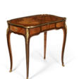A LOUIS XV ORMOLU-MOUNTED TULIPWOOD, KINGWOOD, AMARANTH AND BOIS DE BOUT MARQUETRY TABLE A ECRIRE - Auction archive