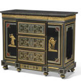 A PAIR OF LATE LOUIS XVI ORMOLU-MOUNTED EBONY, EBONIZED AND BOULLE MARQUETRY MEUBLES D`APPUI - photo 3
