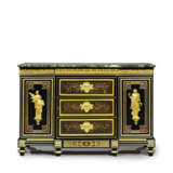 A PAIR OF LATE LOUIS XVI ORMOLU-MOUNTED EBONY, EBONIZED AND BOULLE MARQUETRY MEUBLES D`APPUI - photo 11